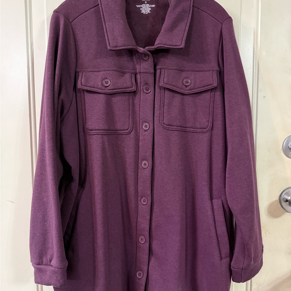 Torrid Deep Purple Utility Jacket